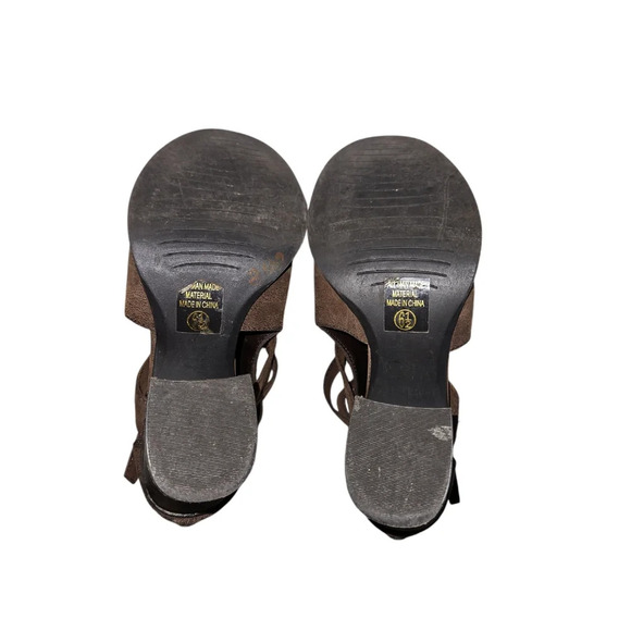 Soda Women's Brown Leather Ankle Boots Size 6.5 - Picture 7 of 8